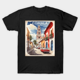 Comala Colima Mexico Vintage Tourism Travel T-Shirt